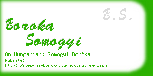 boroka somogyi business card